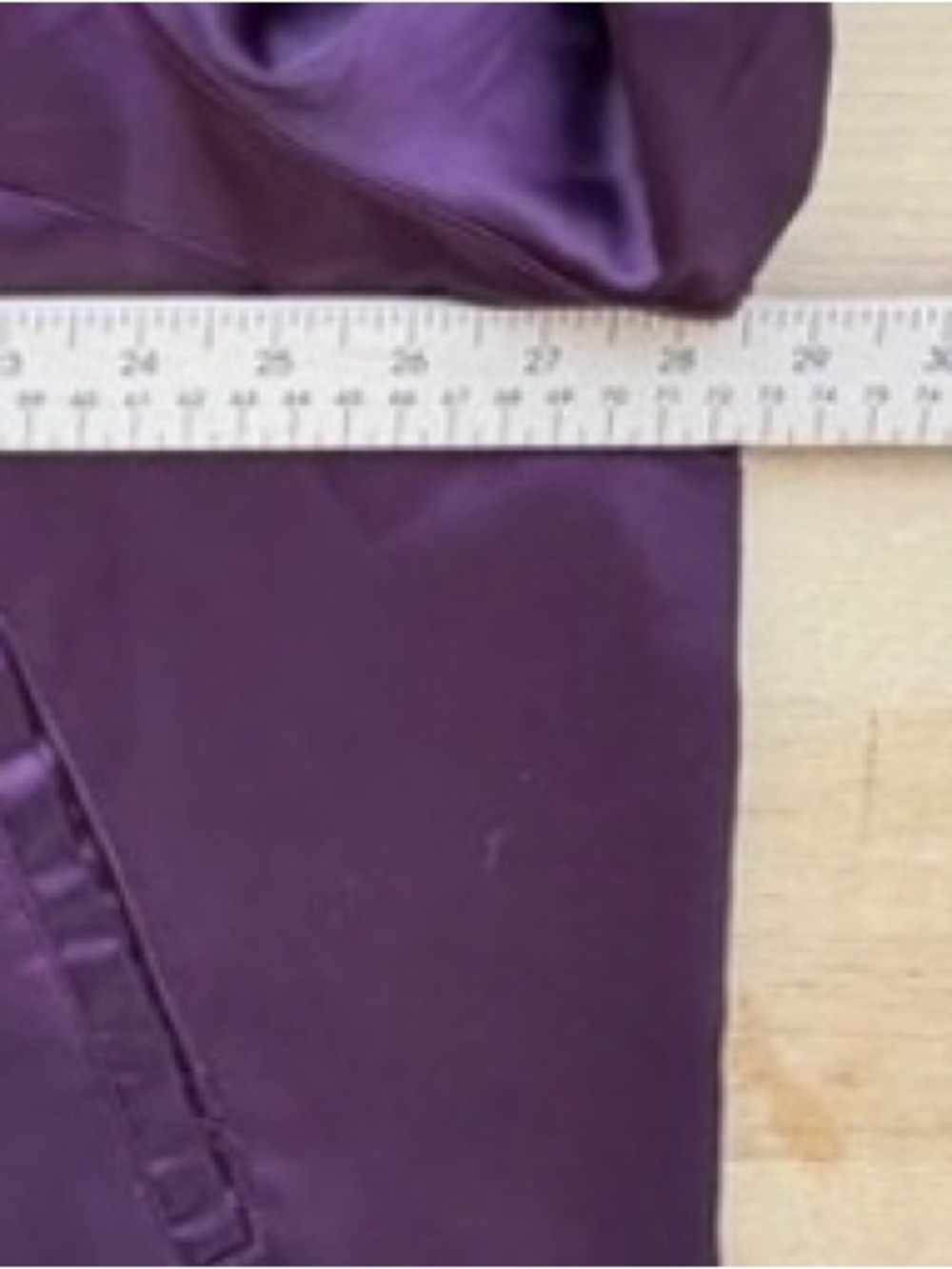 Lane Bryant 22W Plum Satin Bomber Jacket Snap Pocket Ruffle Trim Plus Chic - Picture 11 of 14